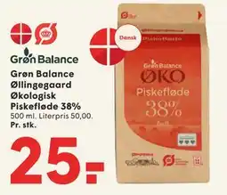 SPAR Grøn Balance Øllingegaard Økologisk Piskefløde 38% tilbud