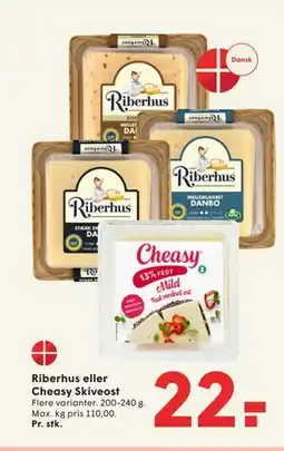 SPAR Riberhus eller Cheasy Skiveost tilbud