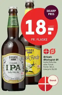 SPAR Ørbæk Økologisk Øl tilbud