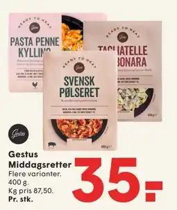 SPAR Gestus Middagsretter tilbud