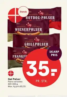 SPAR Gøl Pølser tilbud