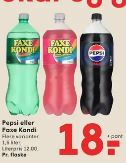 SPAR Pepsi eller Faxe Kondi tilbud