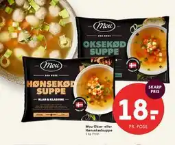 SPAR Mou Okse- eller Hønsekødsuppe tilbud