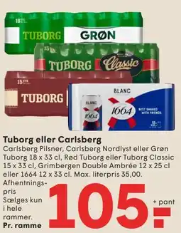 SPAR Tuborg eller Carlsberg tilbud
