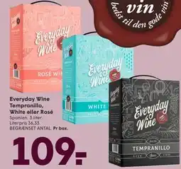 SPAR Everyday Wine Tempranillo, White eller Rosé tilbud