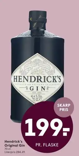 SPAR Hendrick’s Original Gin tilbud