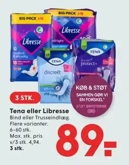 SPAR Tena eller Libresse tilbud