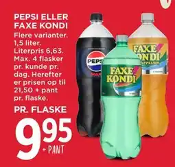 MENY PEPSI ELLER FAXE KONDI tilbud