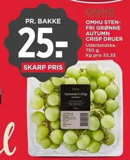 MENY OMHU STENFRI GRØNNE AUTUMN CRISP DRUER tilbud