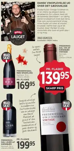 MENY FREDERIKSDAL VIN AF KIRSEBÆR VINTAGE tilbud
