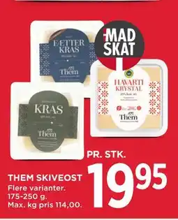 MENY THEM SKIVEOST tilbud