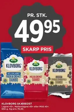 MENY KLOVBORG SKÆREOST tilbud
