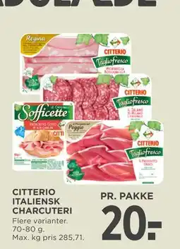 MENY CITTERIO ITALIENSK CHARCUTERI tilbud