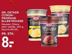 MENY DR. OETKER CITRONFROMAGE ELLER MOUSSE tilbud