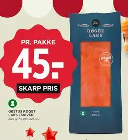 MENY GESTUS RØGET LAKS I SKIVER tilbud