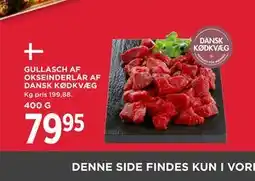 MENY GULLASCH AF OKSEINDERLÅR AF DANSK KØDKVÆG tilbud