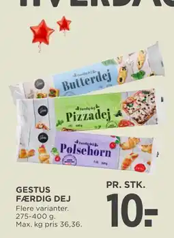 MENY GESTUS FÆRDIG DEJ tilbud