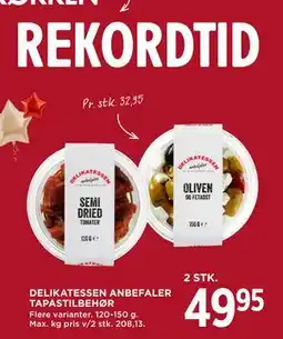 MENY DELIKATESSEN ANBEFALER TAPASTILBEHØR tilbud