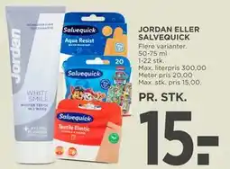 MENY JORDAN ELLER SALVEQUICK tilbud