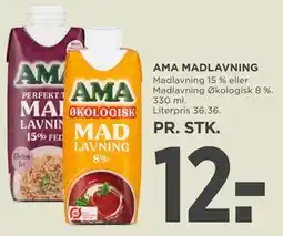 MENY AMA MADLAVNING tilbud