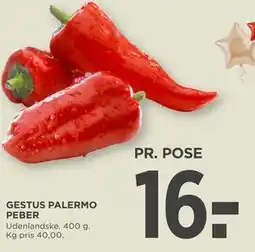 MENY GESTUS PALERMO PEBER tilbud