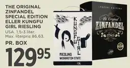 MENY THE ORIGINAL ZINFANDEL SPECIAL EDITION ELLER KUNGFU GIRL RIESLING tilbud