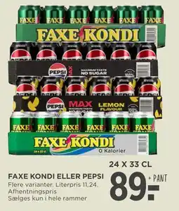 MENY FAXE KONDI ELLER PEPSI tilbud