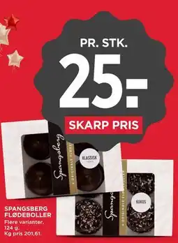 MENY SPANGSBERG FLØDEBOLLER tilbud