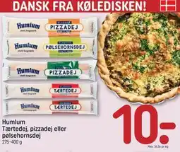 REMA 1000 Humlum Tærtedej, pizzadej eller pølsehornsdej tilbud