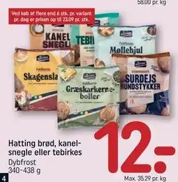 REMA 1000 Hatting brød, kanelsnegle eller tebirkes tilbud