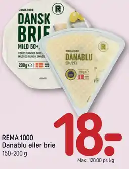 REMA 1000 REMA 1000 Danablu eller brie tilbud