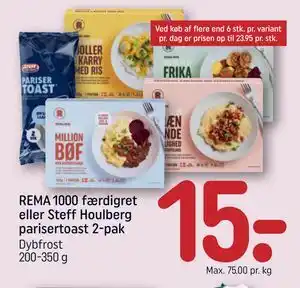 REMA 1000 færdigret eller Steff Houlberg parisertoast 2-pak