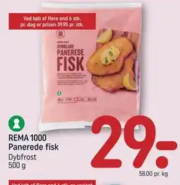 REMA 1000 REMA 1000 Panerede fisk tilbud