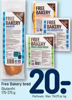 REMA 1000 Free Bakery brød tilbud