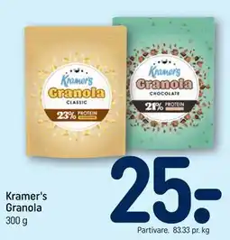 REMA 1000 Kramer's Granola tilbud