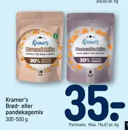 REMA 1000 Kramer's Brød- eller pandekagemix tilbud