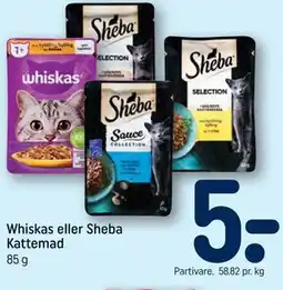 REMA 1000 Whiskas eller Sheba Kattemad tilbud