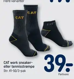 REMA 1000 CAT work sneaker- eller tennisstrømpe tilbud