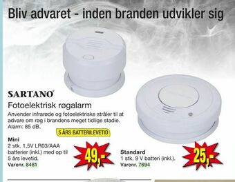 Harald Nyborg Fotoelektrisk røgalarm tilbud