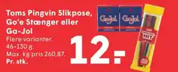 SPAR Toms Pingvin Slikpose Go'e Stænger eller Ga-Jol tilbud