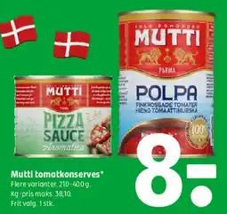 Coop 365 Mutti tomatkonserves tilbud
