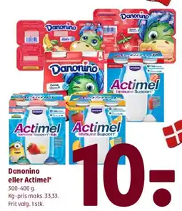 Coop 365 Danonino eller Actimel tilbud