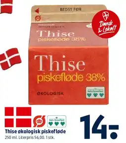 Coop 365 Thise økologisk piskefløde 38% tilbud