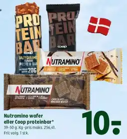 Coop 365 Nutramino wafer eller Coop proteinbar tilbud