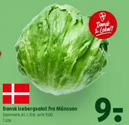 Coop 365 Dansk icebergsalat fra Månsson tilbud