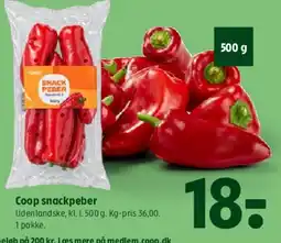 Coop 365 Coop snackpeber tilbud