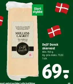 Coop 365 Dejli Dansk skæreost tilbud