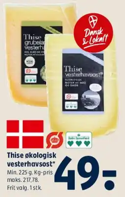 Coop 365 Thise økologisk vesterhavsost tilbud