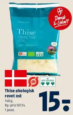 Coop 365 Thise økologisk revet ost tilbud