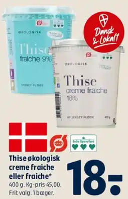 Coop 365 Thise økologisk creme fraiche / fraiche tilbud